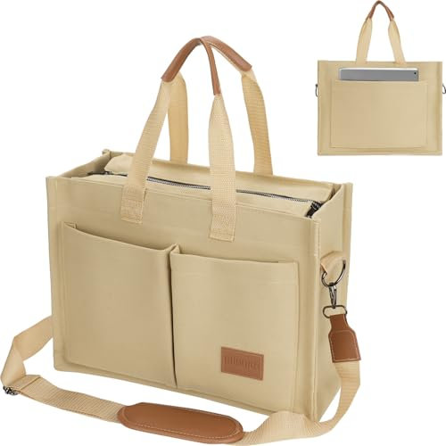 HIBAOJUN Tote Bag,Arbeitstasche Damen, Handtasche Damen, Shopper Tasche Groß, Umhängetasche, 15.6 Zoll Laptop Canvas Tasche,Geschenk für Frauen.