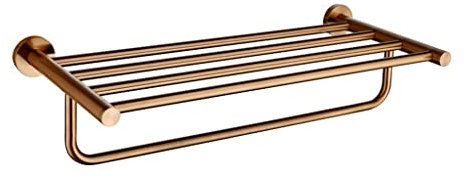 PLMNBQWE Porte-Serviettes Nordique en Or Rose brossé, Accessoires de Salle de Bain, Porte-Serviettes, étagère de Salle de Bain