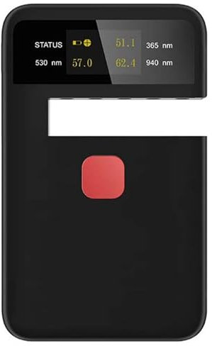 Window Tint Meter, IR940nm/UV365nm/VLT530nm Tint Reader, Handheld Portable Light Meter with Data Locking and USB Charging