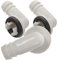 PartyKindom U Bend Hose Connector Drain Hose Adapter for Window Air Conditioner 15mm Connector