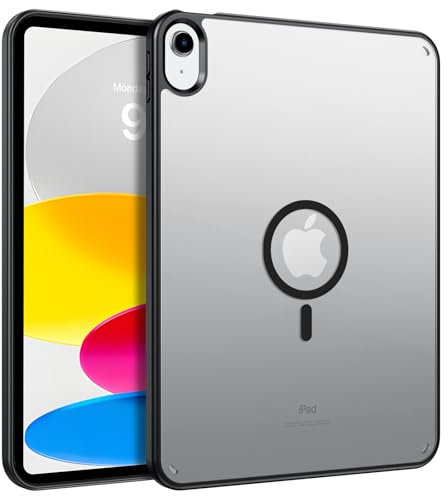 Telaso Custodia per iPad (A16) 11 Generazione 11 Pollici 2025, iPad 10ª generazione 10,9 Pollici 2022, Magnetic Case con Traslucent Matte Hard Back Backwall, Morbido TPU Bordo Protezione Anticaduta