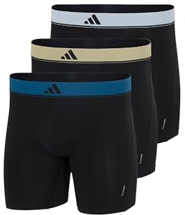 adidas Herren Boxer Brief (3 Pack) - Active Micro Flex Eco - Boxershorts - Bequeme Unterwäsche