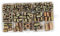 Ciieeo 70 Piezas Nueces de zinc chapadas en color tornillo de cuna tornillos de montaje de muebles cierre tornillo para muebles de madera tornillo hexagonal Aleación de zinc