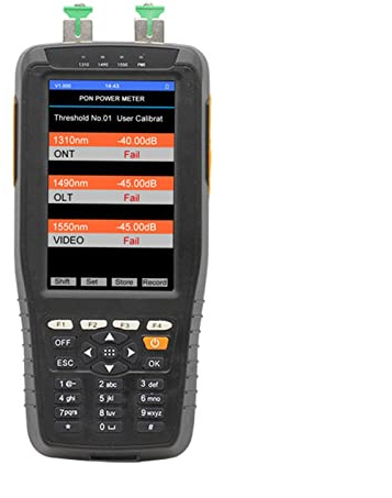 Testeur Fibre Optique, Pon Testeur de compteur de puissance Testeur de fibre optique Pon Testeur de modem optique Version de base sans la lumière rouge de puissance optique