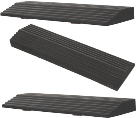 VERDANVERSE 3pcs Plastic Threshold Ramp for Robot Vacuum Cleaner Indoor Outdoor Doorway Bathroom Garage Slope Pad