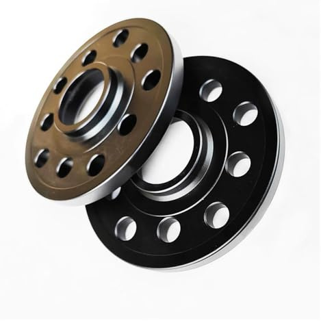 Radschrauben Spurverbreiterungen Für A5 A6 Q3 10-12 Mm Zentrierend Lochkreis 57,1 Mm 5x100/5x112 Universal Distanzscheiben(Schwarz,12mm)