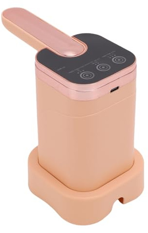KUIDAMOS Pompe de Distribution d'eau électrique Efficace Pliable Portable 3 Modes pour la Maison Camping Voyage Bureau Tuyau en Silicone Léger 5,1 X 3, Pouces pour Salon Cuisine (Rose)