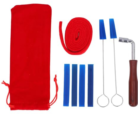 Piano Stimmgerät Set, 8 - teilig, Professionelles Piano Tuner Hammer Mute Kit, Edelstahl und Naturgummi - Langlebig, Effiziente Tonhöhenabstimmung, Ideal für Studenten und Lehrli