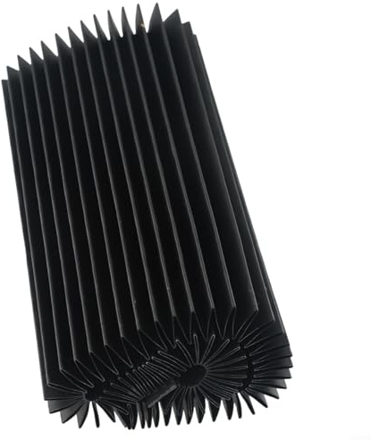 For CNC Milling Machine Flexible Accordion Bellows Cover, Telescopic Rail Dust Shield & Screw Guard, Oil-Proof Three-Fold Cloth Way Cover for Industrial Machinery(200mm)