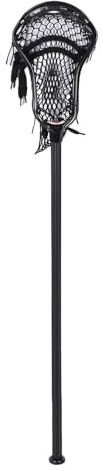 76 cm Lacrosse-pinne luftfartsaluminium män lacrosse-pinne med nätficka och halkfritt handtag, Svart, ledig