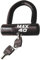 Trimax MAX40BK - Lucchetto a U per Moto, con grillo in PVC, Colore: Nero