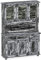 Highboard Shabby Antik Ebenholz Rio Classico Esszimmer Holz Pinie Massivholz Echtholz Farbe wählbar Brasilmöbel