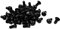 sourcing map M5x 10mm Knopfkopf Innensechskantschraube Schwarz 50Stk