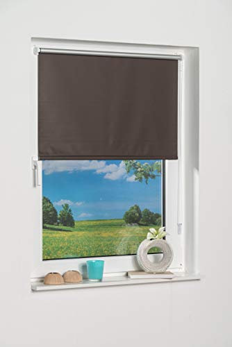 K-home Verdunklungsrollo, Polyester, Braun, 50 x 150 cm