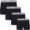 Jack & Jones Trunks ' 4er Pack ' Sense Boxershorts Boxer Short Unterhose S M L XL XXL NEU, Wäschegröße:L;Farbe:4er Black navy