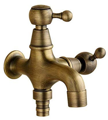Nel muro lavatrice rubinetto MOP piscina rubinetto in rame antico europeo multi-funzione rubinetto rapido aperto toccare doppia maniglia doppio controllo, giardino rubinetto piscina rubinetto 1/2 tubo