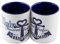 Geschenke 24 Tassen Set Heimathafen (blau - blau) - Tasse Maritim für Freunde oder Partner – Tasse Anker, Ebbe und Flut - Valentinstagsgeschenk, Geburtstagsgeschenk