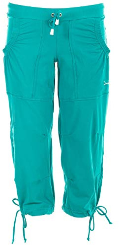 WINSHAPE Damen Feel Good 3/4 Wbe6 Trainingshose, Ocean-green, L EU