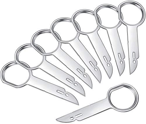 8 Pieces Radio Removal Tool Key Tool with Easy Grip Handles Compatible with Ford, Mercedes and