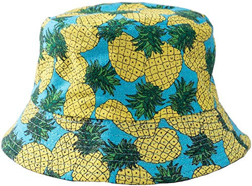 Cherry-on-Top Fischerhüte für Festivals, Gelbe Ananas, Einheitsgröße