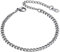 PROSTEEL Damen Armkette Edelstahl Panzerkette Armband 3,5mm breit 16+5cm verstellbare kubanische Gliederarmband dünne Bracelet Modeschmuck Accessoire für Frauen Mädchen