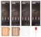 Luroad Carp Fishing Hair Rigs, 20 Pcs Curved Barbless Carp Hook Anti-Tangle Swivel Braided Thread line with 3 Card Boilie Bait Stops Dumbell Stoppers and Stringer Needle, Size 8