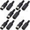 RUNCCI-YUN 10pcs Connettore DIN 8 Pin, Maschio/Femmina per Saldatura, Audio Altoparlanti, per Connettere Sintetizzatori e Tastiere
