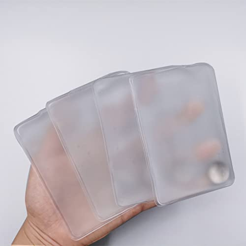 4 Pcs Reusable Snap Heat Pack,Hand Warmers Click Cute Long Lasting Warmth for Camping, Outdoor,Hand Warmers Boil Click Heat Pocket (White)