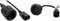 InLine 16659K Netz Adapter Kabel, Kaltgeräte C14 auf Schutzkontakt Buchse, für USV, 0,5m & AKYGA AK-PC-10A Netzkabel Schuko 3 Pin Polig IEC C14 / EU CEE 7/4 15cm, Schwarz