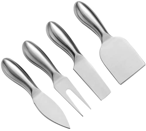 ULTECHNOVO 4piezas Multifuncional Cortador Queso Tenedor Espátula Acero Inoxidable Utensilios Cocina