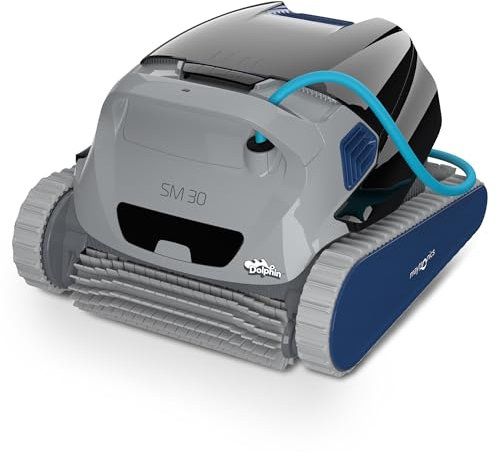 Dolphin SM 30 PVC Robot pulitore Automatico per Piscina interrata Fino a 12m - Arrampicata su Parete - Filtrazione Ultra fine