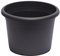 Dehner Blumentopf Cylindro XXL, Ø 70 cm, Höhe 52 cm, Kunststoff, anthrazit