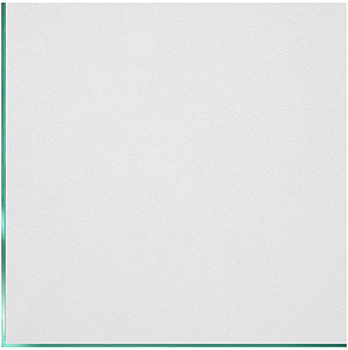 Coavas Fensterfolie, Sichtschutz, Milchglas, statische Haftung, UV-Sonnenblockierung, Wärmeregulierung, Fenstertönung, Tag/Nacht, Badezimmer, Tür, dekorative Frostschutzabdeckung (60 x 400 cm, Weiß)