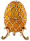 Brillibrum Design Schmuck Ei vergoldet Schmuckschatulle Emaille vergoldet Handmade Schmuckdose Schmuckei (Gelb - XL: 10 x 6 cm (H x Ø))