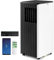 COSTWAY Climatiseur Mobile Silencieux 9000BTU, Climatiseur Portable Wifi 4 en 1 avec Refroidisseur, Ventilateur, Déshumidificateur, Mode Nuit, Minuterie 24H, Faible Conso