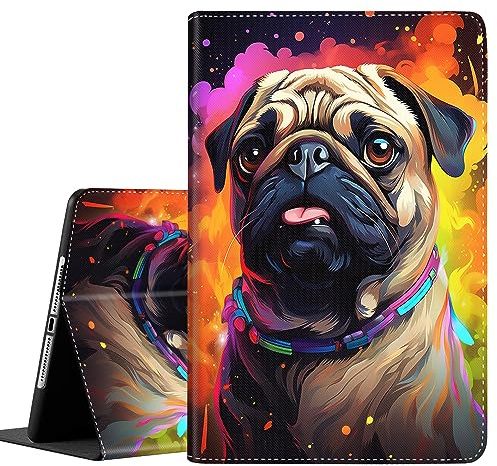 SOTWONSO Schutzhülle für iPad der 10. Generation (Version 2022), 27,7 cm (10,9 Zoll), strapazierfähig, stoßfest, Schutzhülle für iPad der 10. Generation 2022, Mops-Hund