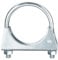 sourcing map Muffler U-Bolt Clamps for 60mm(2-3/8) Diameter Exhaust Tail Pipe, 1pcs Exhaust U Clamp Saddle Type U-Bolt Clamps