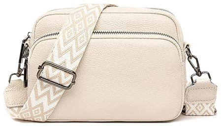 Sac Bandoulière Femme, élégant Rétro en Cuir Sac a Main Femmes Bandoulieres Sacs à Main Portés Épaule Avec Large Sangle de Guitare