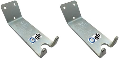 POINT Fahrrad Wandhalterung, Pedalaufhängung, TÜV geprüft, Leichte Montage, Inkl. Montagmaterial (Packung mit 2)