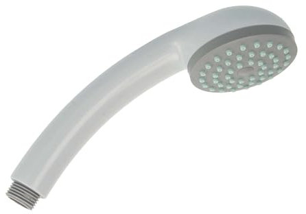 tecuro Handbrause ew-easy mit Brauseregen - Ø 65 mm mit Antikalkdüsen, Kunststoff weiß, inklusive Dichtungsset