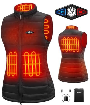 WASOTO Heated Vest Women（Black,M）