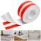 Bath Sealant Strip, 8m/26.2ft White Caulk Strip Sealant Tape Self Adhesive, Bathroom Sealant White Anti Mould Waterproof, Simple Seal Tape for Toilet, Shower, Wall Corner, Kitchen