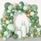 Ballon Girlande Grün Und Gold, 110 Stück Luftballon Girlande Grün Geburtstag mit Sage Green Gold Und Goldene Konfetti Ballons für Geburtstag Party Baby Shower Babyparty Geschlecht Offenbaren Hochzeit