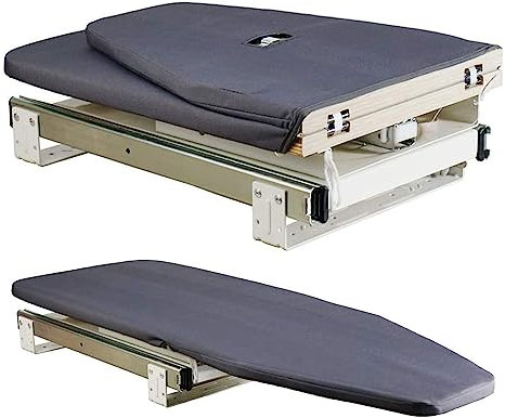 ALEjon Tabla de planchar retráctil, armario extraíble, se guarda en el gabinete para apartamentos y habitaciones pequeñas, tabla de planchar oculta, estación de planchado plegable | Tablero plegable r