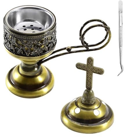 Yawlsow Räuchergefäß, Weihrauchkohle-Räucherstäbchenständer, Bakhoor Räuchergefäß, Bronze