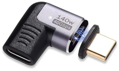 IVIVTOR USB C Magnet Adapter – 140W PD magnetisch USBC Adapter – 40gbps USB-c Magnetic stecker 24 pin geeignet für Laptop Tablet Handy