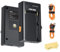 ZGCINE NP-F01 NPF Battery Charger Power Adapter, Support USBC USBA D-Tap output, can Supply Power to Cameras and Monitors