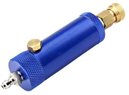 TUXING 4500Psi 300Bar 30Mpa Paintball PCP Hand Pump Filter PCP Air Compressor Water-Oil Separator Diving Filter Purify Air with Hose (Blue)