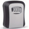 MIFAH Key Box Wall Mounted, Strong Password Lock 4 Digit Combination, Weatherproof Lockbox to Share and Secure Keys for Home Garage AirBnB Office, Strong,11cm/9cm/4cm (GREY)