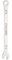 sourcing map Thin Combination Wrench Metric 5.5mm 6-Point Ended Box 15 Degree Offset Open End Stainless Steel, Silver Tone